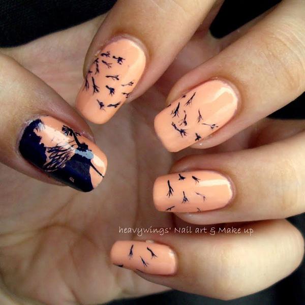 30+ Dandelion Nail Art Designs