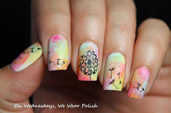 30+ Dandelion Nail Art Designs