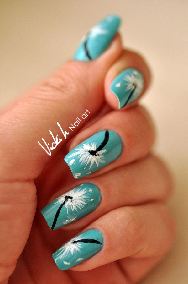 30+ Dandelion Nail Art Designs