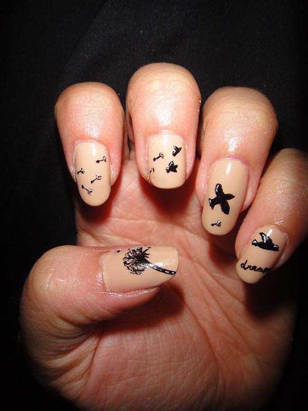 30+ Dandelion Nail Art Designs