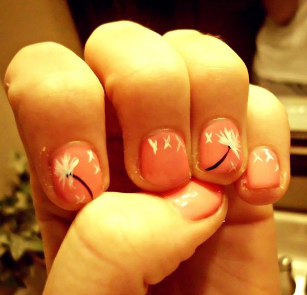 30+ Dandelion Nail Art Designs