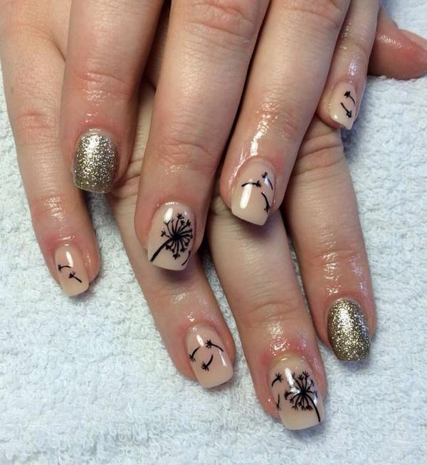 30+ Dandelion Nail Art Designs