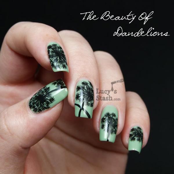 30+ Dandelion Nail Art Designs