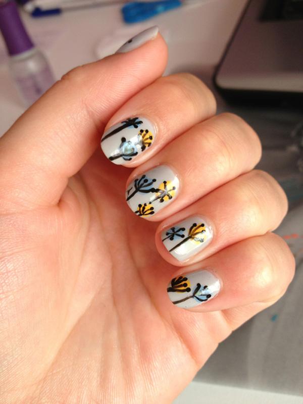 30+ Dandelion Nail Art Designs