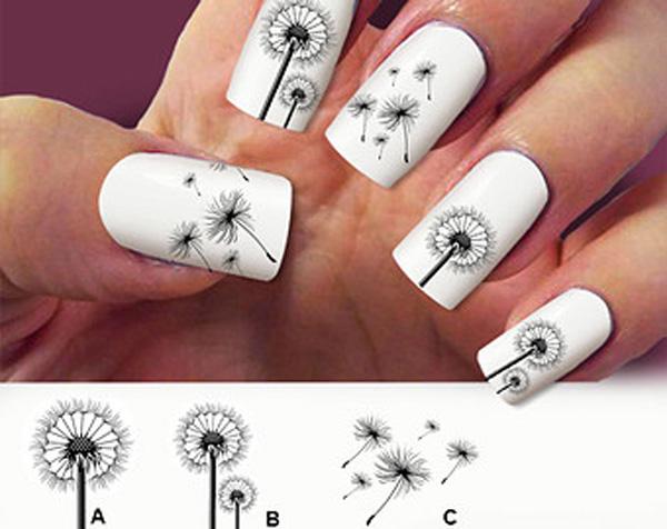 30+ Dandelion Nail Art Designs