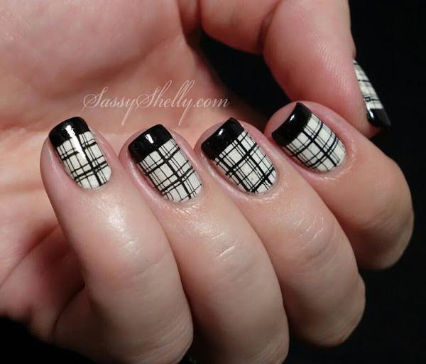 35 Gingham and Plaid Nail Art Designs