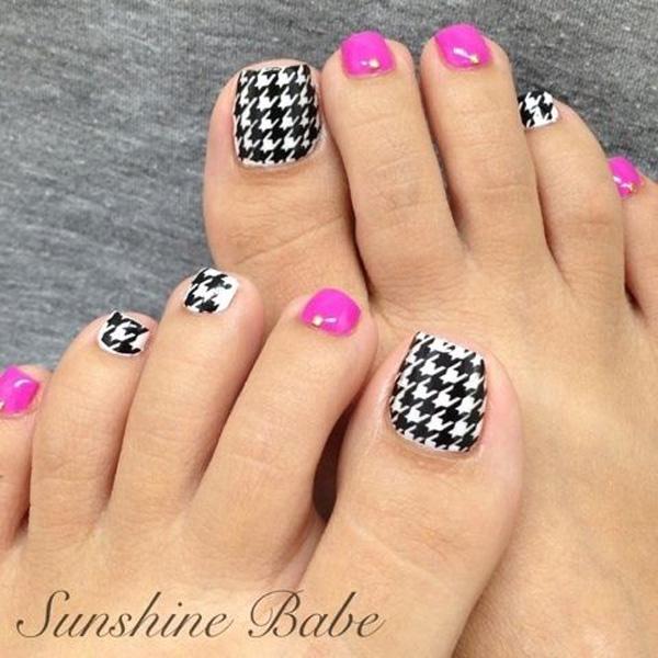 50 Pretty Toenail Art Designs