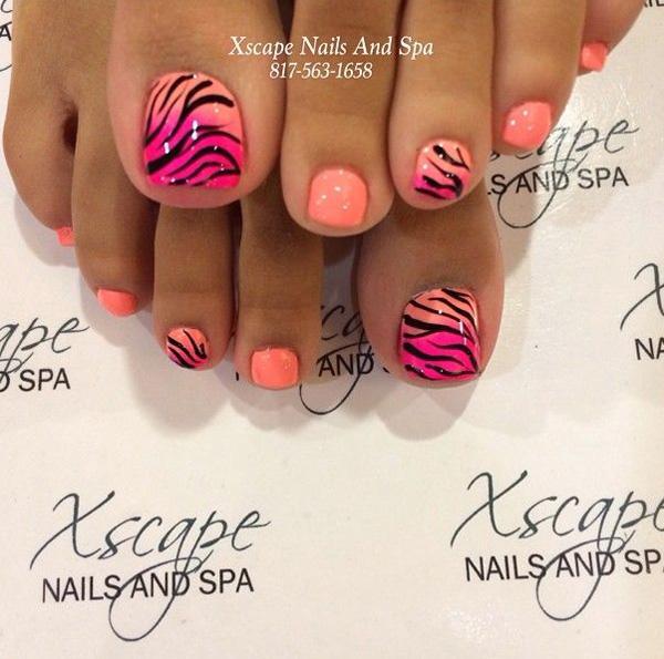 50 Pretty Toenail Art Designs