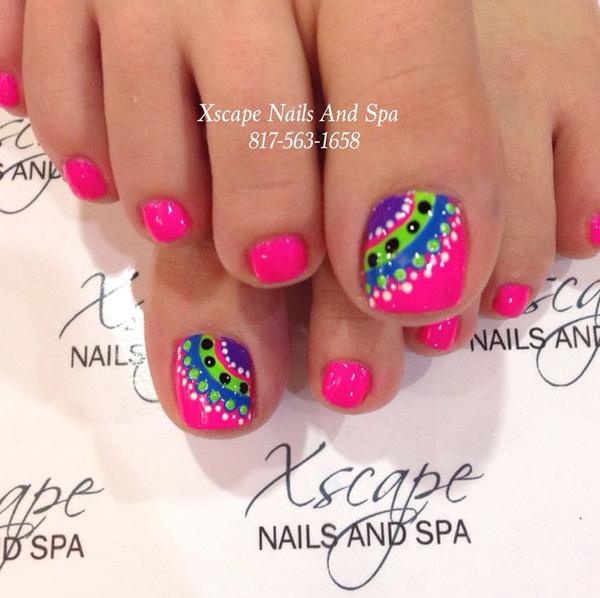 50 Pretty Toenail Art Designs