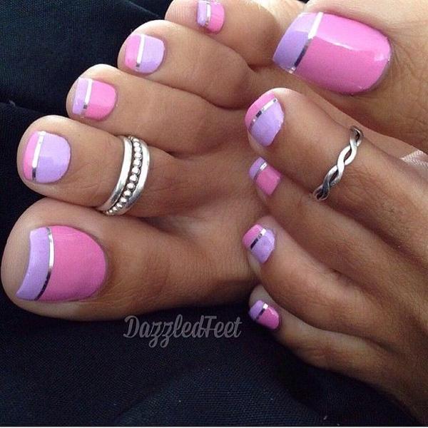 50 Pretty Toenail Art Designs