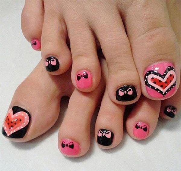 50 Pretty Toenail Art Designs