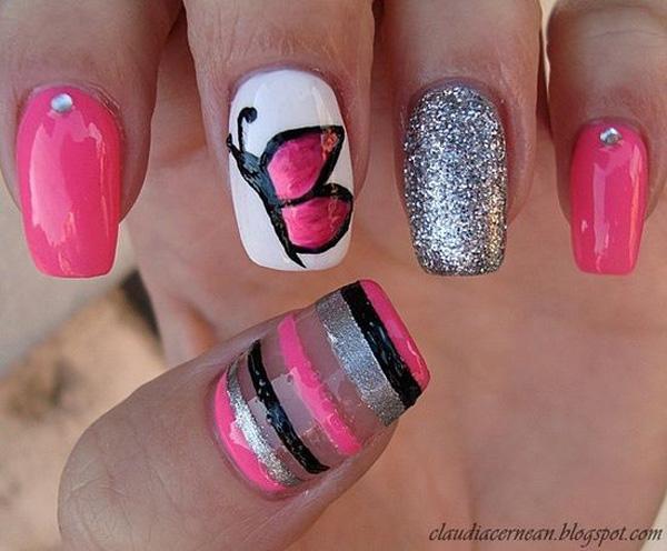 35+ Butterfly Nail Art Ideas