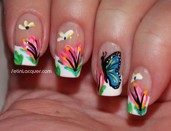 35+ Butterfly Nail Art Ideas