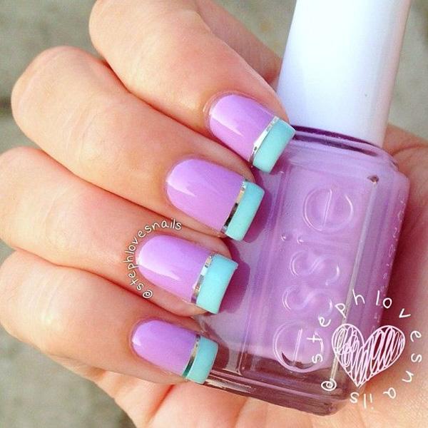55 Gorgeous Metallic Nail Art Designs
