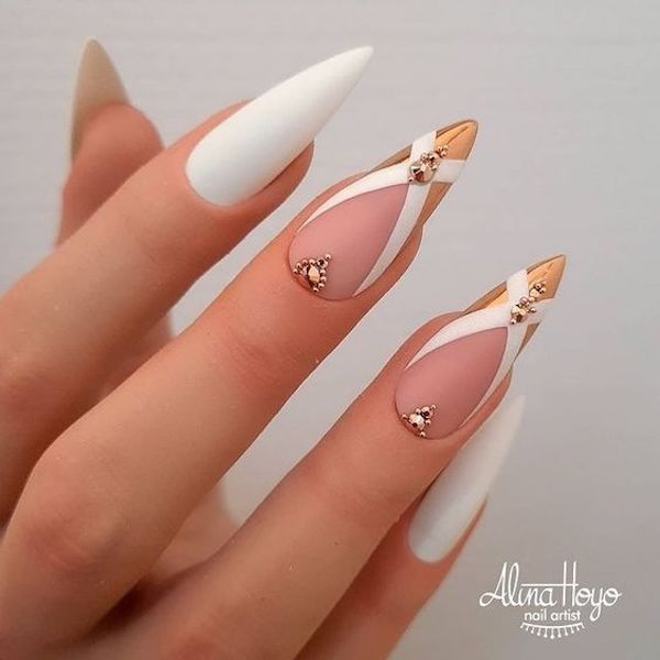 55 Gorgeous Metallic Nail Art Designs