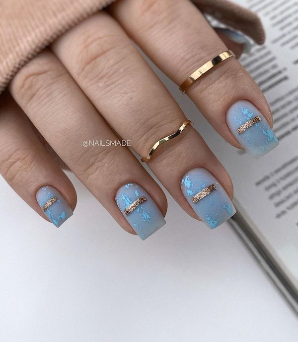 55 Gorgeous Metallic Nail Art Designs