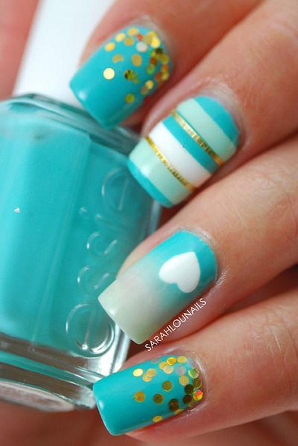 55 Gorgeous Metallic Nail Art Designs
