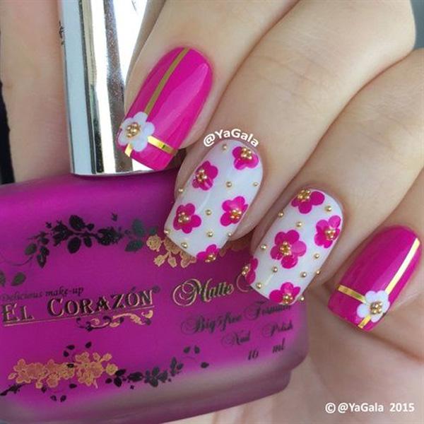 55 Gorgeous Metallic Nail Art Designs
