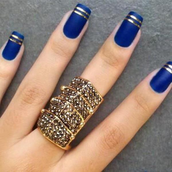 55 Gorgeous Metallic Nail Art Designs