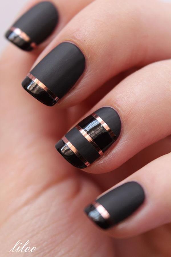 55 Gorgeous Metallic Nail Art Designs