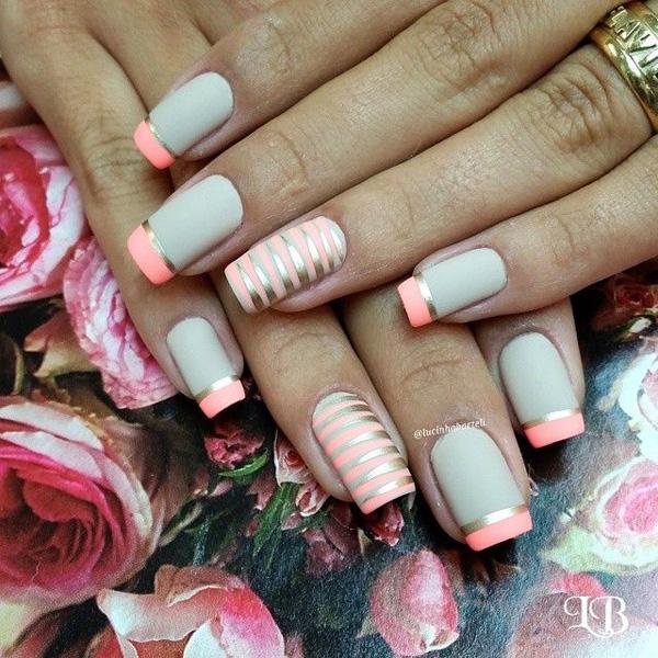 55 Gorgeous Metallic Nail Art Designs