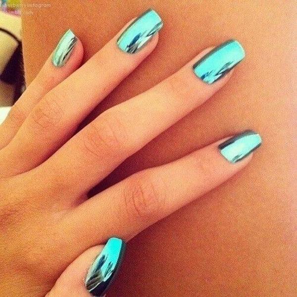 55 Gorgeous Metallic Nail Art Designs