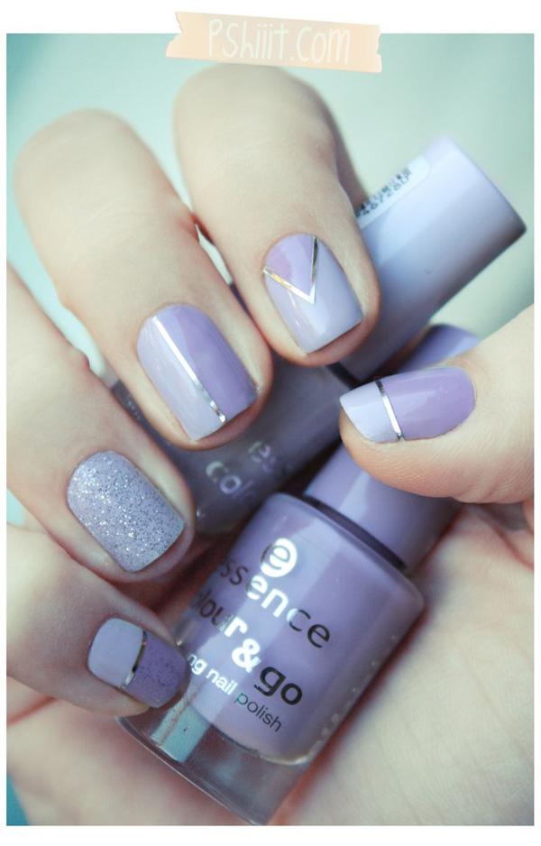 55 Gorgeous Metallic Nail Art Designs