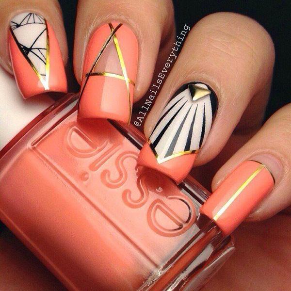 55 Gorgeous Metallic Nail Art Designs