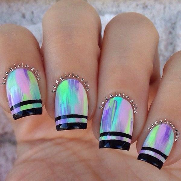 55 Gorgeous Metallic Nail Art Designs