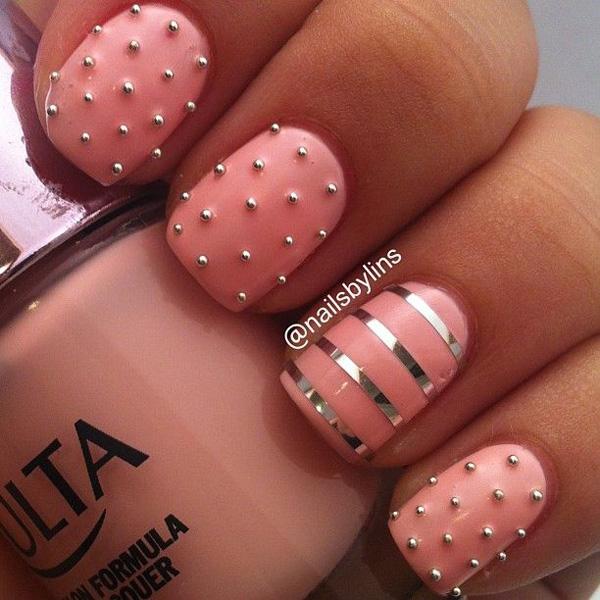 55 Gorgeous Metallic Nail Art Designs