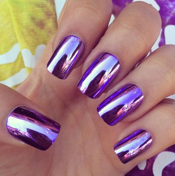 55 Gorgeous Metallic Nail Art Designs
