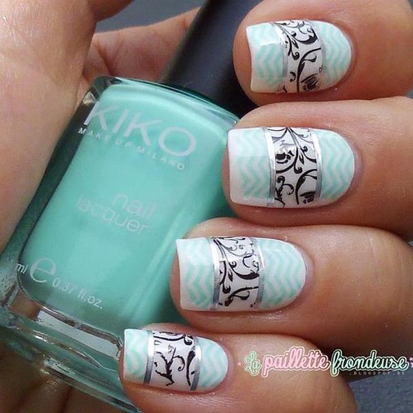 55 Gorgeous Metallic Nail Art Designs