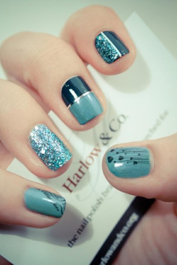 55 Gorgeous Metallic Nail Art Designs