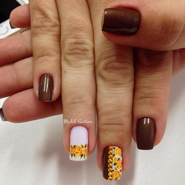 55 Seasonal Fall Nail Art Designs