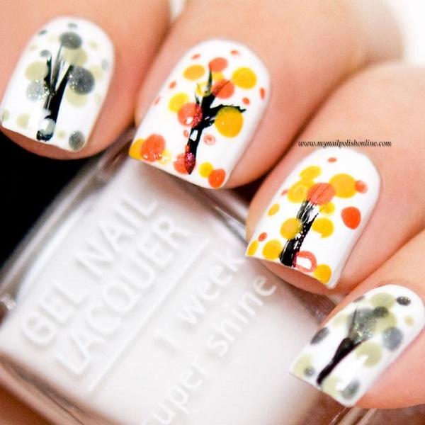 55 Seasonal Fall Nail Art Designs