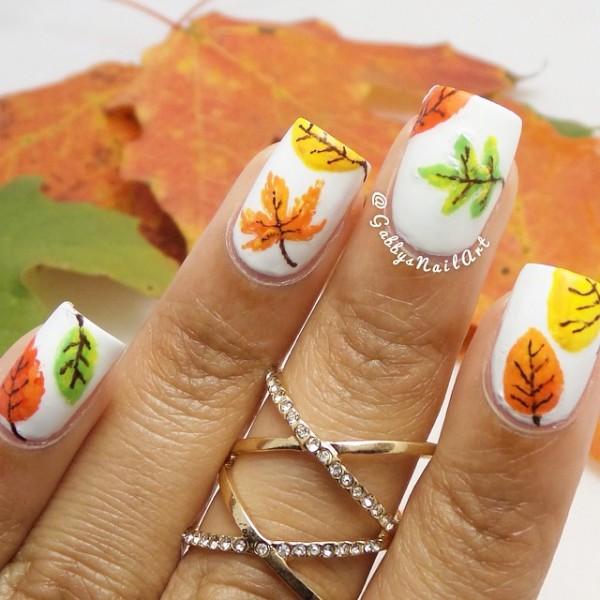 55 Seasonal Fall Nail Art Designs