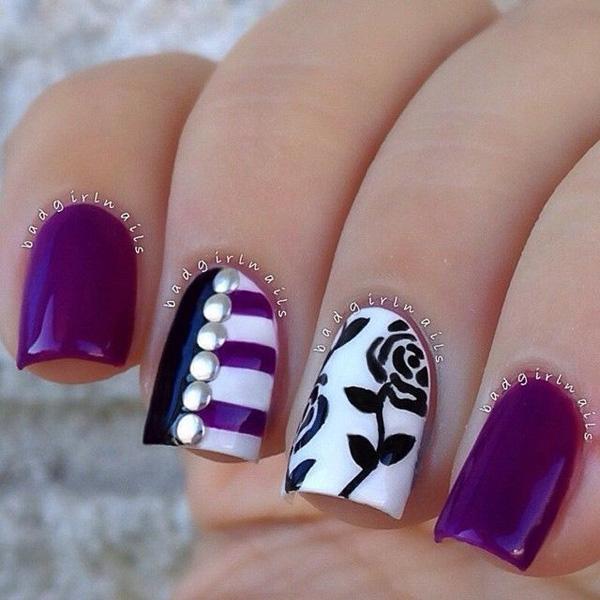55 Seasonal Fall Nail Art Designs