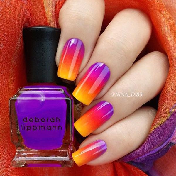 40+ Fabulous Gradient Nail Art Designs