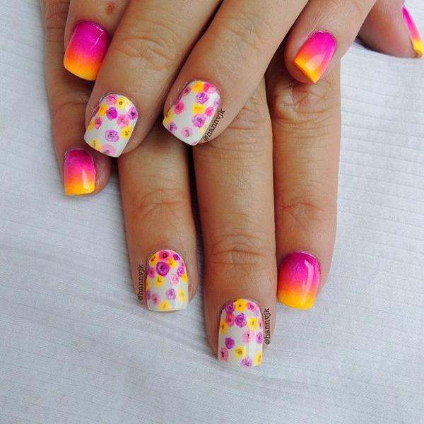 40+ Fabulous Gradient Nail Art Designs