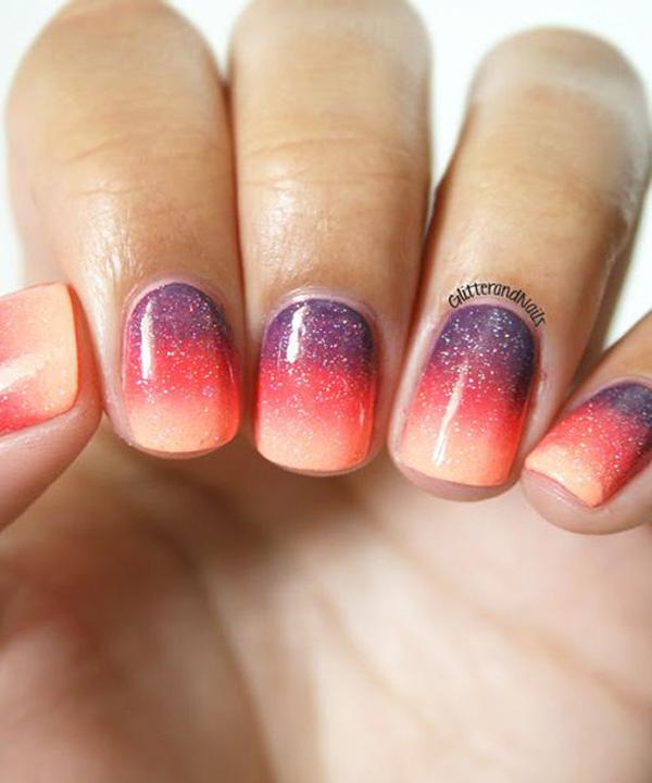 40+ Fabulous Gradient Nail Art Designs