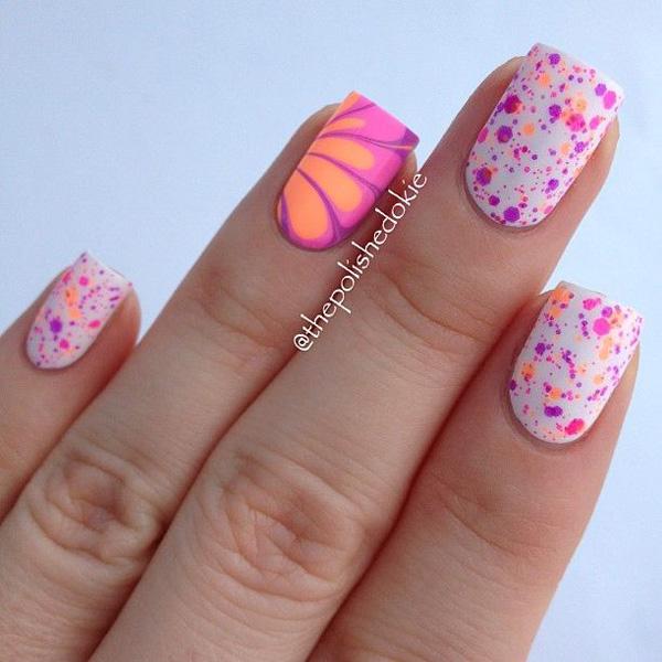 35 Water Marble Nail Art Designs