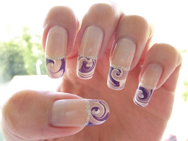 35 Water Marble Nail Art Designs