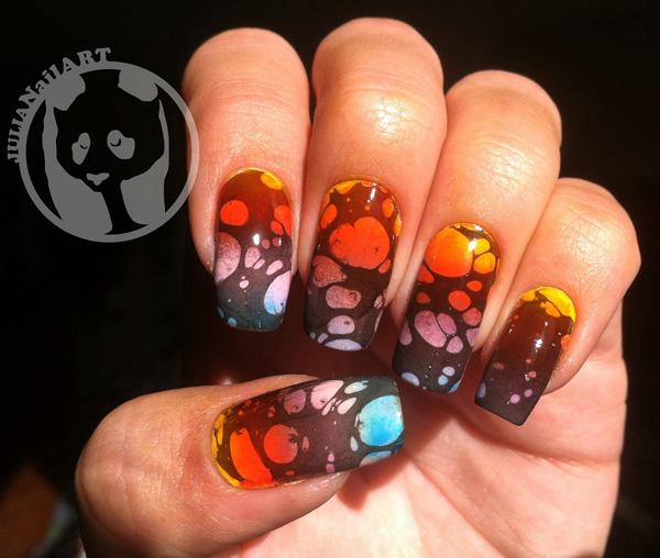35 Water Marble Nail Art Designs