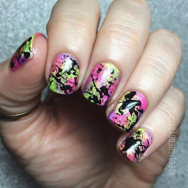 35 Water Marble Nail Art Designs