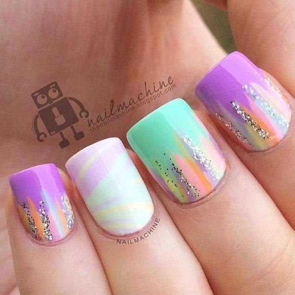 60 Glitter Nail Art Designs