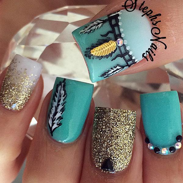 60 Glitter Nail Art Designs