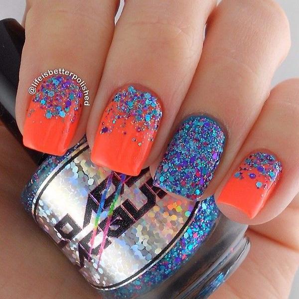 60 Glitter Nail Art Designs