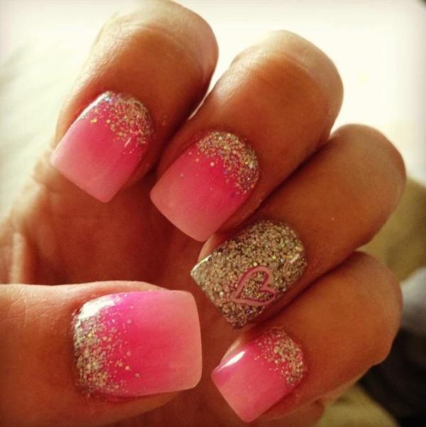 60 Glitter Nail Art Designs
