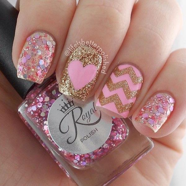 60 Glitter Nail Art Designs