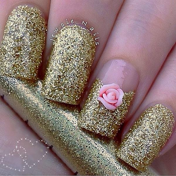 60 Glitter Nail Art Designs